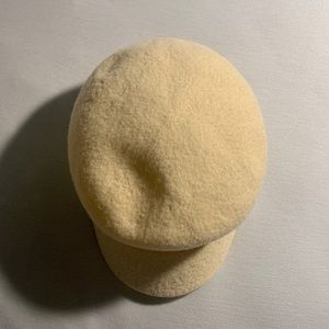 kangol vintage cream colored captain hat